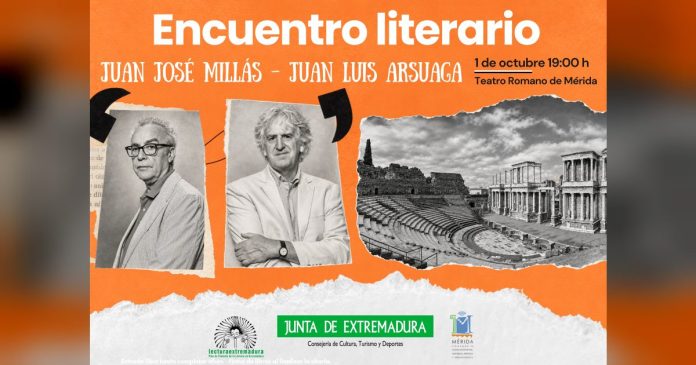 La Consejería de Cultura trae a Mérida a Juan Luis Arsuaga y Juan José Millás el 1 de octubre para dialogar sobre los grandes interrogantes de la evolución humana