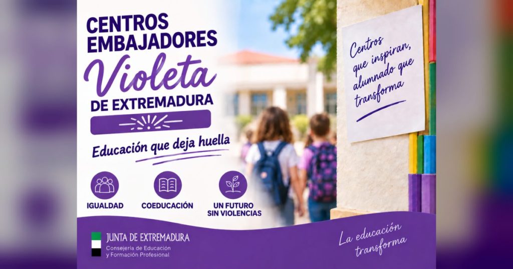 La Consejería de Educación lanza una nueva edición del programa escolar 'Centros Violeta'