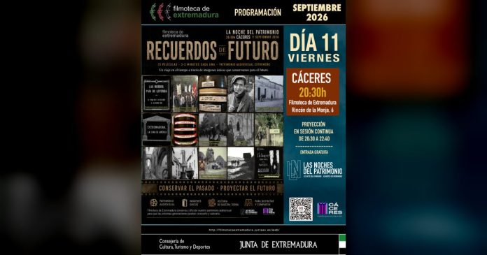 La Filmoteca de Extremadura recupera más de un siglo de memoria audiovisual en la Noche del Patrimonio