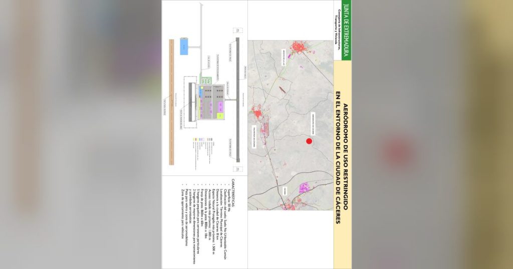 La Junta adjudica la redaccion del proyecto del futuro aerodromo de Caceres