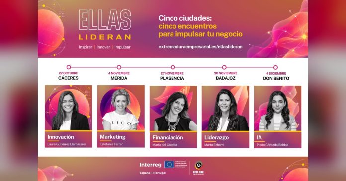 La Junta de Extremadura organiza una nueva edición de `Ellas lideran' con cinco encuentros para empresarias y emprendedoras