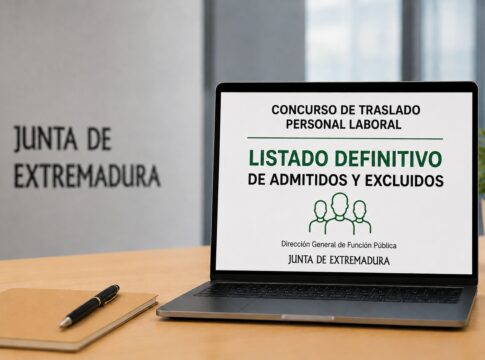 La Junta de Extremadura publica el listado definitivo de admitidos para el turno de traslados de personal laboral