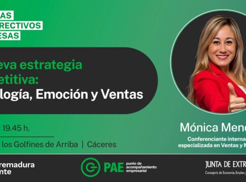 Cáceres acogerá la jornada ‘La nueva estrategia competitiva: Tecnología, Emoción y Ventas’ con Mónica Mendoza
