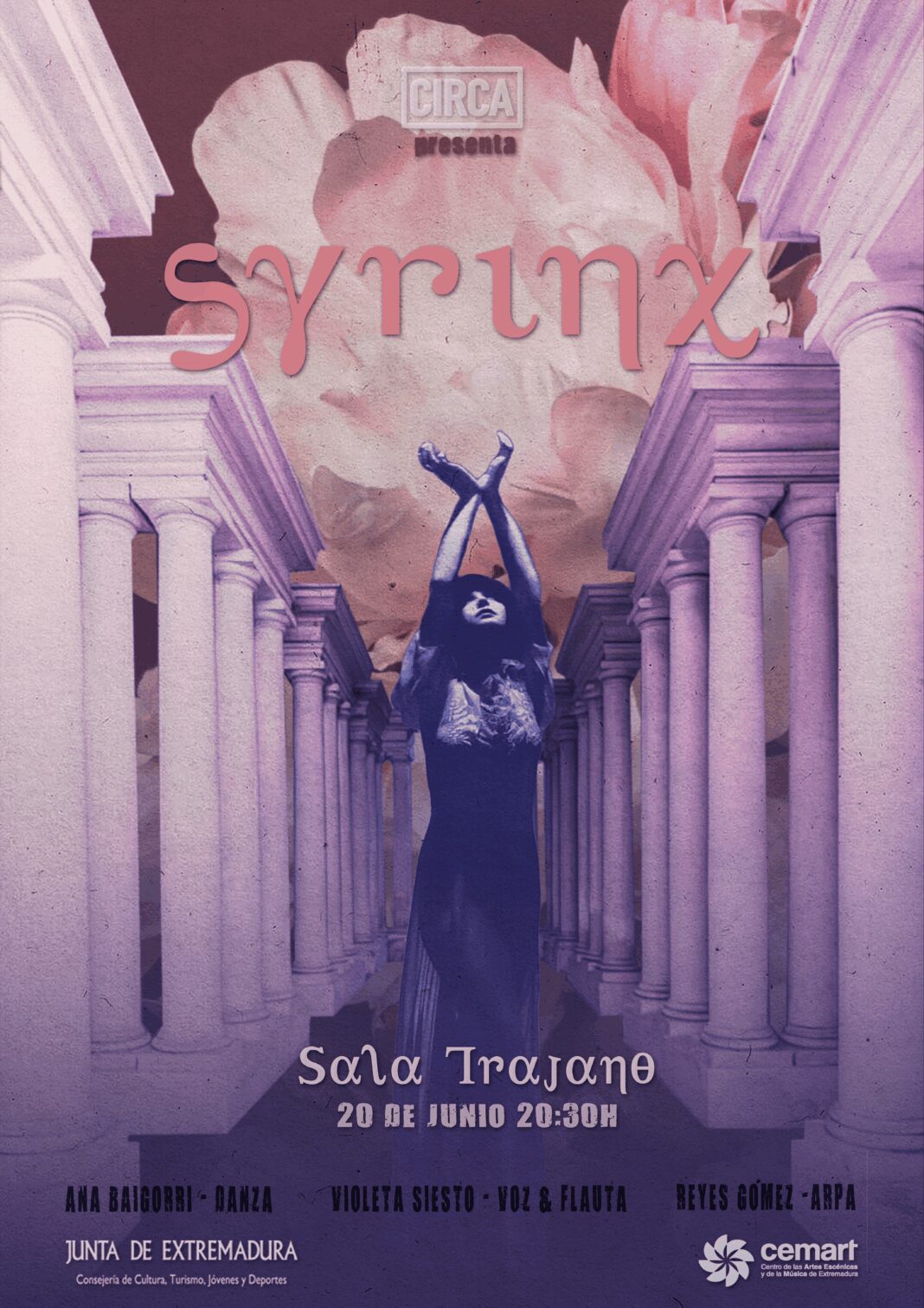 La Sala Trajano programa ‘Syrinx’, un viaje sonoro y visual para evocar la antigüedad griega de la poeta Bilitis