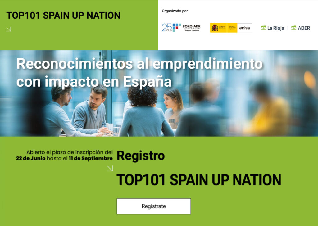 Abierta la 3ª convocatoria de los Reconocimientos Top 101 Spain Up Nation al emprendimiento con impacto