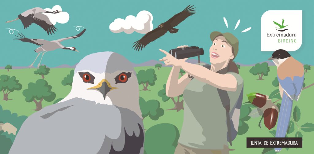 Extremadura muestra su fortaleza como destino de turismo ornitológico en la feria británica Global Birdfair