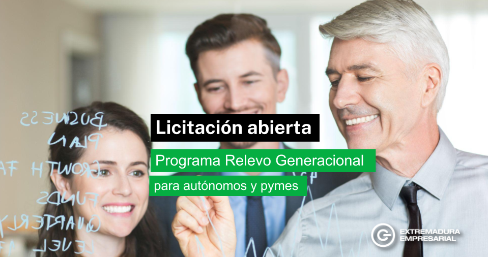 La Junta de Extremadura licita por 203.188 euros el contrato para desarrollar un Programa de Relevo Generacional para autónomos y micropymes